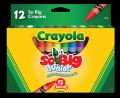 CRAYOLA So Big Junior Crayons 12 Colors. 