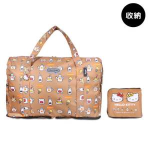 HK & Mimmy Foldable Travel Bag Organizer Luggage Duffel with Sling 35L (Light Brown)