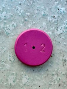 Đồng tiền sứ 1.2mm.Dùng thay thế cho bécsúng loa sứ.Đường kính ngoài 18mm.dày 3.2mm