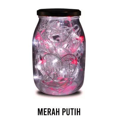 Lampu Tumblr LED Rainbow 4 Meter Motif Bulan Bintang Crystal Bola Anggur Salju / Lampu Natal Hias Warna-warni
