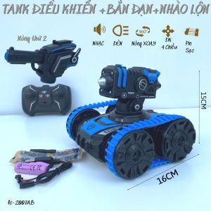 [NHIỀU MẪU]Xe tăng Đức Leopard 2 điều khiển bánh xích pin sạc xoay Tháp Pháo