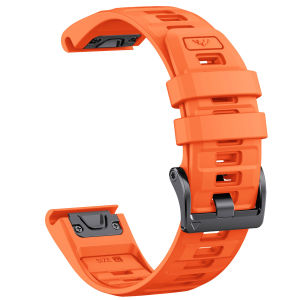 Zenia 26mm Quick Fit Premium Silicone Watch Strap for Garmin Fenix 8 7X 6X Pro 51mm Sapphire 5X Plus HR Instinct 3 50mm 2X Solar Tactical D2 Tactix 7 Elite/Bravo/Charlie/Delta PX Quatix Epix Gen 2 Descent Mk1 Mk2 Mk2i Mk3i 51mm Enduro COROS VERTIX 2S