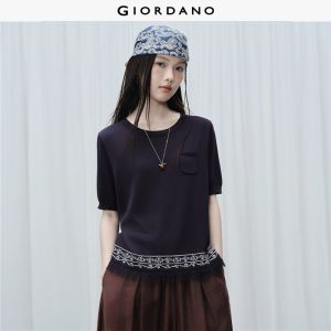 Giordano Women Women Round Neck Knitwear Free Shipping 18356308
