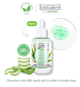 Tinh chất serum Evoluderm Moisturizing do giúp da cho da sáng bóng dưỡng ẩm sâu không bết dính 30ml.