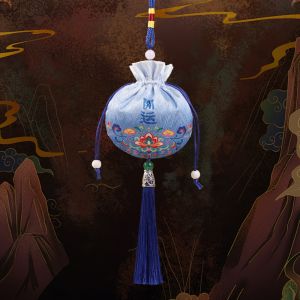 BRISA Brocade Mid-Autumn Festival Sachet Bag Handmade Lucky Chinese Style Blessing Pouch Festival Gift Blessing Printing Bundle Pocket Home Decor