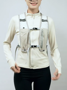 Running Backpack Water Bottle Holder Hiking Backpack Reflective Hydrated Backpack Running Vest Running Storage Bag