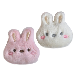 Rabbit Head Plush Pin Cartoon Clothes Stylish Backpack Pendant Decoration Backpack Charm Fashion Accessory