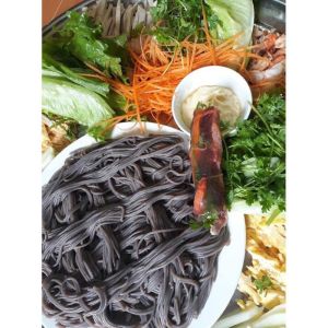 Bún gạo lứt đen (bún gạo lứt/lức huyền mễ) Hoàng Minh 500gr bún lứt ngon eatclean giảm cân healthy