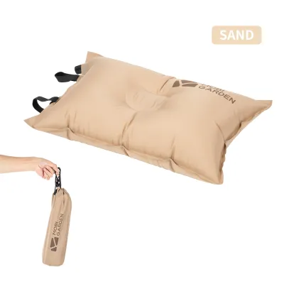 MOBI GARDEN Camping Inflatable Pillow Automatic Ultralight Sponge Comfortable Outdoor Travel Sleeping Pillow Portable