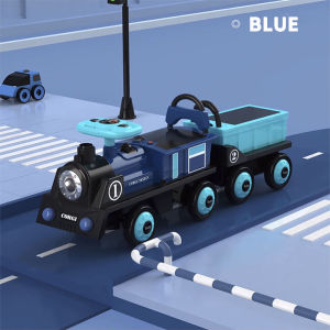 Children Electric Ride On Train Toy Remote Control Electric Train Double Seat Toy Car Sliding Car