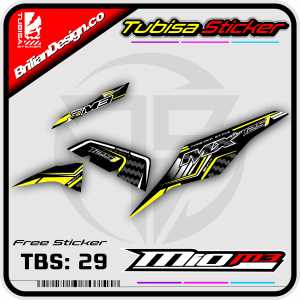 Sticker Striping Variasi Mio M3 - Stiker Striping Motor Mio M3 Desain Racing. TBS.29
