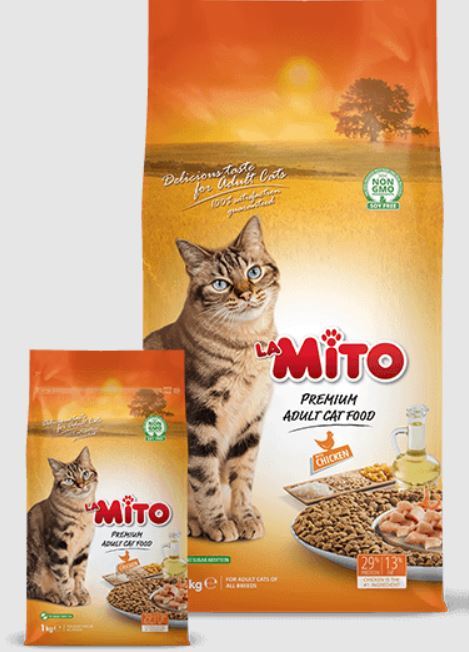 15KG La Mito Adult Cat Food Premium Chicken Dry Cat Food Kibbles