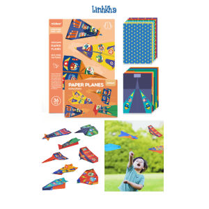 Đồ Chơi Gấp Giấy Máy Bay Cho Bé - Mideer origami airplane paper MD4097