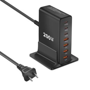 Multiple Devices Charging Brick Hub 7 Port Desktop USB Type C PD Fast Chargers Block 200W for Phone