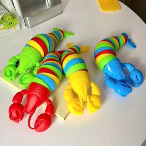 Đồ Chơi Tôm Hùm Cầu Vồng Uốn Dẻo Lắc Lư | Fidget Toy Giảm Stress Thư Giãn Giải Trí Độc Đáo