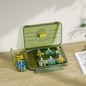 Pill Box Portable Medicine Box 7-day Sub-pack Medicine Dispenser Waterproof Moisture-proof