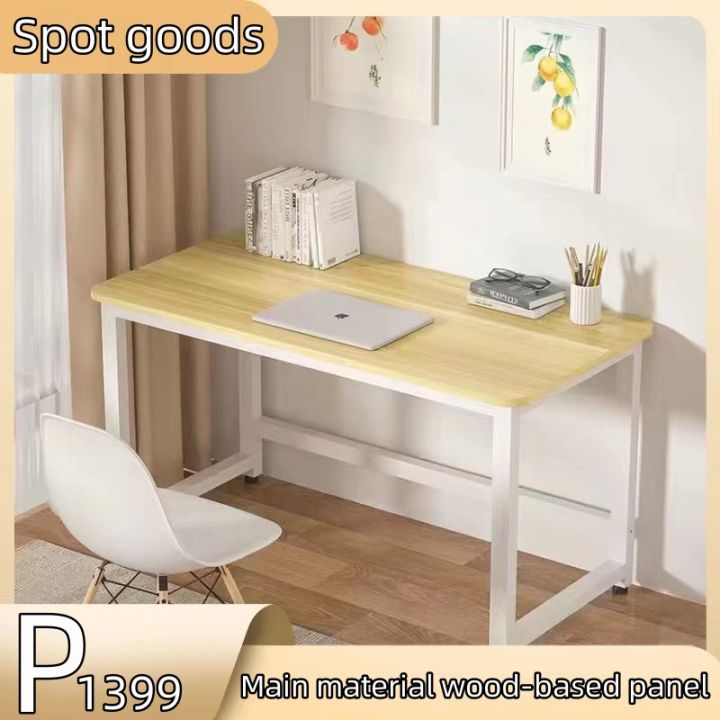 Computer Desk Table Home Office Desk Computer solid wood steel frame ...