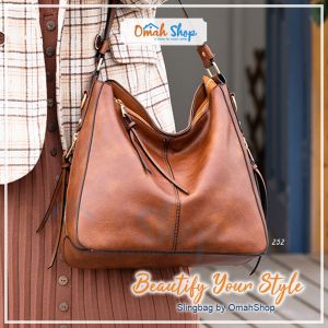 ASTA 252 Dania Totebag Tas Slingbag Shoulderbag Wanita Import Premium Kulit PU Tas Kuliah Kerja 2 Tali 2 ruang TAS WANITA