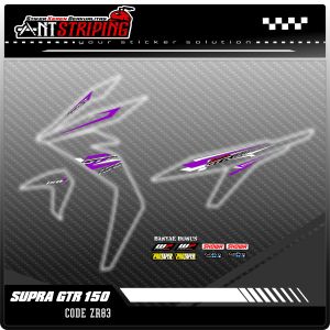 Striping Stiker Motor Supra Gtr 150 Transparan Semifull kode ZR83