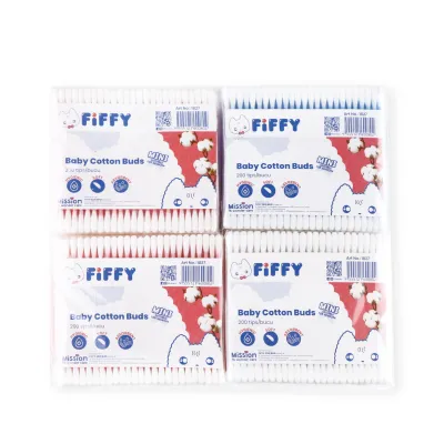 FIFFY MULTIPURPOSE MINI COTTON BUD (400 PCS) PUTIK KAPAS BAYI (1827X4)