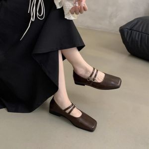 Free Shipping Evening Breeze WomenS Shoes Single Shoes For Women 2026 Autumn New Style Shallow-Toe Soft-Soled Elegant Flat Shoes To Match Dresses