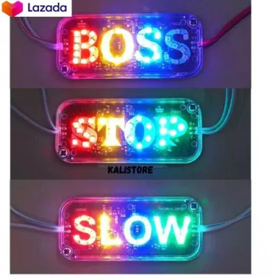 Lampu Indikator Nyala Running Logo Boss Slow Stop 12-24 VOLT