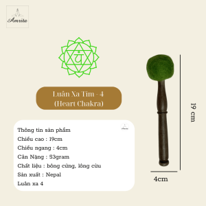 [Amrita] Bộ Chuông Chùy Kim Cang Kèm Túi Đựng - Pháp khí mật tông - Chuông Chày Kim Cương - Amrita - CXNP20