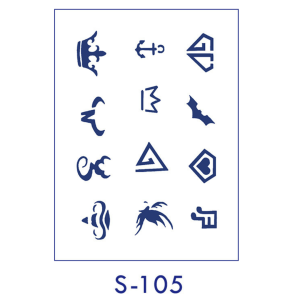 Stiker Tato Semi Permanen  S Series (16x11cm) | Waterproof | Tato Tahan Lama