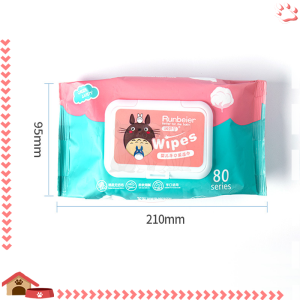 Pet wipes ทิชชู่เปียกพกพา ทิชชู่เปียก ผ้านุ่มชุ่มชื่น ความปลอดภัย ไม่ระคายเคืองต่อผิว มีฝาปิด ป้องกัน เชื้อโรค 1แพ็ค