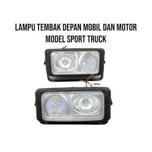 LAMPU TEMBAK DEPAN MOBIL DAN MOTOR MODEL SPORT TRUCK PNP CBR NINJA RX KING DLL WJY555