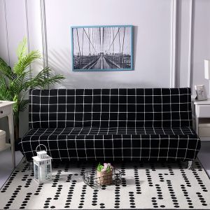 💧READY STOCK💧Universal Armless Sofa Cover Elastic Printed Sofabed Slipcover Sarung No Arm Rest Sofa Seat Cover Home Decor