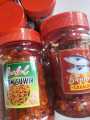 sambal cakalang kemasan botol 150 ml. 