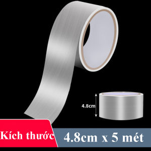 Băng Keo Giấy Bạc Nhôm 5 Mét Chịu Nhiệt Chống Thấm Nước Băng Dính Dán Viền Bếp Bảo Vệ Bề Mặt Hoàn Hảo Chống Rò Rỉ