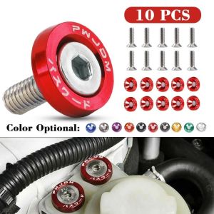 10Pcs/Pack M6 JDM Style Fender Washers Aluminum Washers Steel Bolts Integra Gasket for Honda Civic