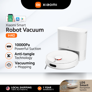 Xiaomi Robot Vacuum H40 | Auto Dust Collection | 2 in 1 Vacuum & Mop | Efficient Mop System | Ultra-Long Runtime