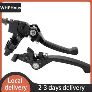 [COD] WHPHous Ship within 24 hours KLX CRF XR50-250 Folding Handlebar Brakes Black Folding Aluminum Clutch Brake Lever Bike Motorcycle Clutch Brake Lever Perch