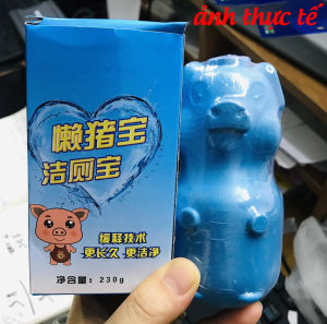 Lọ Thả Bồn Cầu Tẩy Vệ Sinh Toilet Diệt Khuẩn Heo Khử Mùi Hương Chanh Húng Quế Việt Quất Dạng Sáp Trọng Lượng 230g Dieulinhhshop