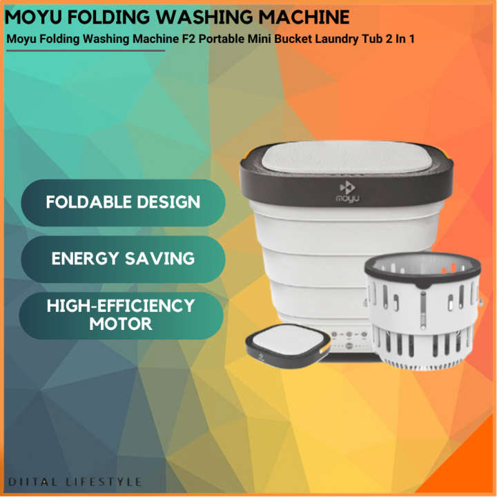 Authorized Reseller Moyu Folding Washing Machine Portable Mini Bucket
