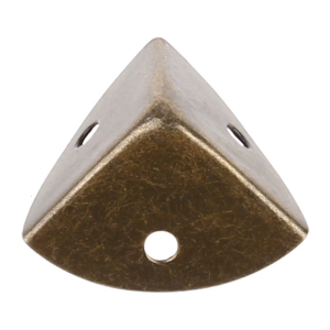 Antique Brass Decorative Box Corner Protector Edge Safety Guard Edge Cover Furniture Corner Metal Bumpers 0.98"x0.98"