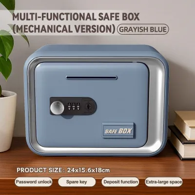 【SG】Combination Lock Safe Large Capacity Password Piggy Bank Digital Coin Bank Mechanical Safe Boxes 24*15.6*18CM