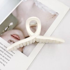 Korean Frosted Hair Clip Gentle Gripper Clip Fashion Cross Hair Clips Elegant Hair Accessories
