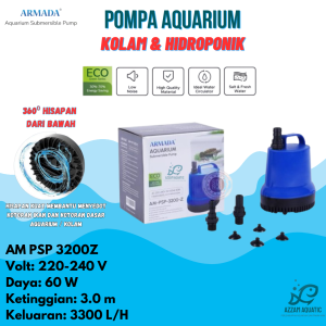 POMPA AQUARIUM KOLAM HIDROPONIK LOW WATT ARMADA AM PSP 2000Z 2200Z 2300Z 2400Z 3200Z 4500Z 8500Z