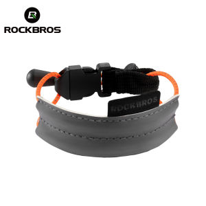 ROCKBROS Bicycle Trouser Belt Women Men Reflective Safety Night Running Cycling Trouser Clip Band Adjustable Elastic Leg Band Strap