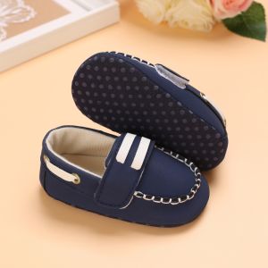 Loafers White Baby Shoes PU Casual Boys Shoes Fashion Baptism Baptism Forerunner Gentleman Baby