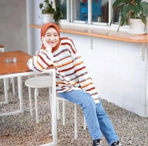 STRIPE RAINBOW KNIT / Sweater Rainbow / Sweater Korean Style / Sweater Rajut wanita / Fashion Wanita