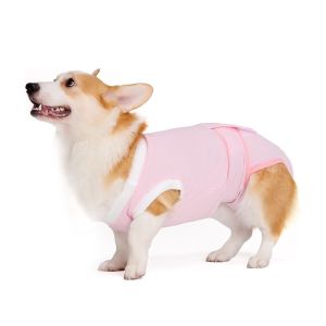 YAZHE Adjustable Dog Sterilization Suit Anti-Licking Sleeveless Dog Sanitary Pants Pet Spay Suit Comfortable Postoperative Bodysuit Spay Neuter Recovery
