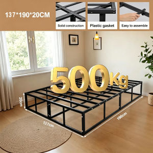 Minos Minimalist Bedroom Bed Frame Space Saving Bed Multi Size Metal Bed Frame No Squeak Bed