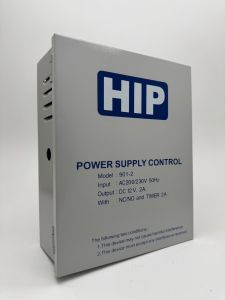 เครื่องสำรองไฟคีการ์ด เครื่องสำรองไฟเครื่องบันทึกเวลาทำงาน Power Supply ยี่ห้อ HIP ขนาด 12 V 2.0 Amps