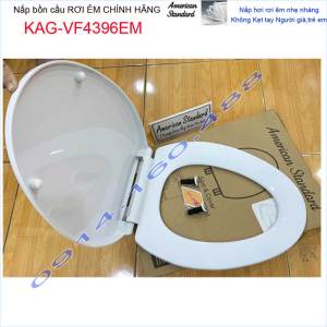 Nắp êm bồn cầu American Standard chính hãng KAG-VF4396EM nắp xí bệt Mỹ dài 45cm VF4395-VF4396-VF4397-VF4398 màu trắng nhựa dày bóng đẹp