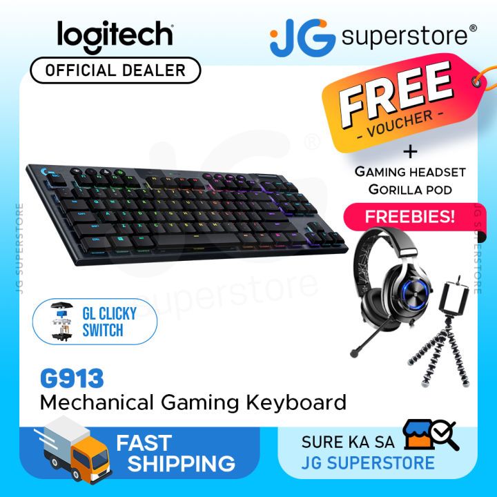 Logitech G913 TKL LIGHTSPEED RGB Wireless Mechanical Gaming